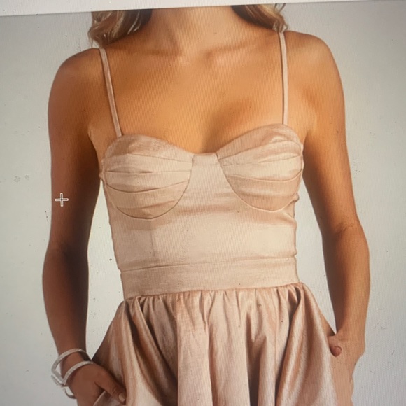 Zaida Formal Taffeta Skater Dress - Picture 2 of 7